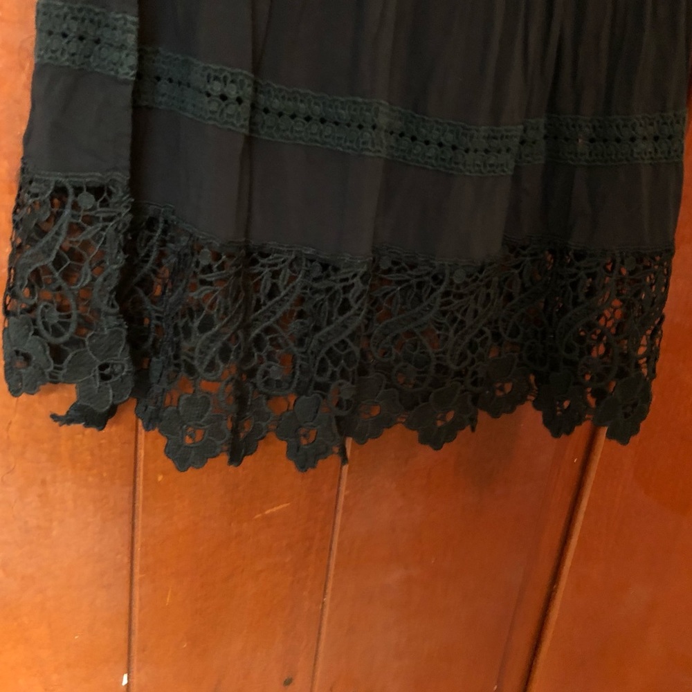Long black halter top dress. LA hearts. Size M